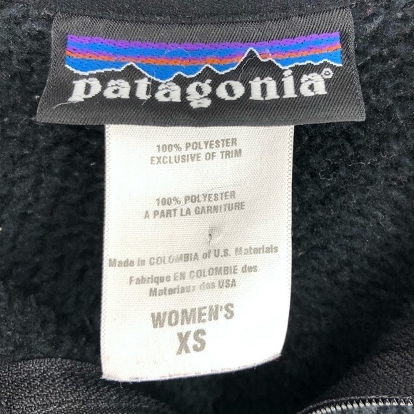 Patagonia Regulator Fleece Full Zip Jacket In Black 25145F8 Womens XS - Picture 6 of 9